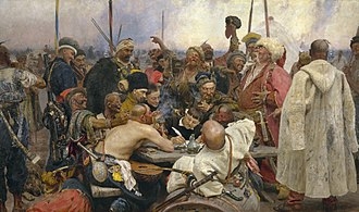 330px-Ilja_Jefimowitsch_Repin_-_Reply_of_the_Zaporozhian_Cossacks_-_Yorck.jpg